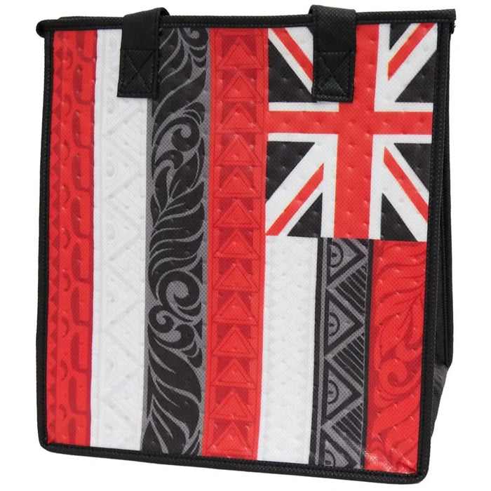 Medium Insulated Cooler Bag, Ka Hea Black Tropical Paper Garden LLC