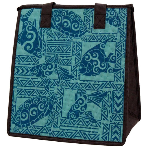 Medium Insulated Cooler Bag, Lagoon Teal Tropical Paper Garden LLC