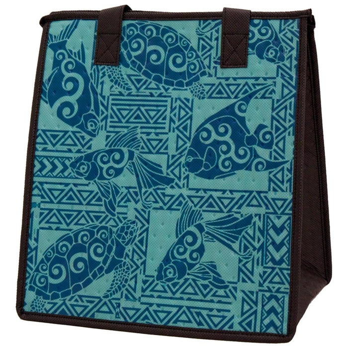 Medium Insulated Cooler Bag, Lagoon Teal Tropical Paper Garden LLC