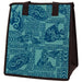 Medium Insulated Cooler Bag, Lagoon Teal Tropical Paper Garden LLC