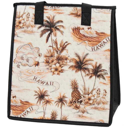 Medium Insulated Cooler Bag, Land of Aloha Tropical Paper Garden LLC