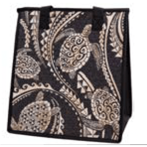 Medium Insulated Cooler Bag, Offshore Black Tropical Paper Garden LLC