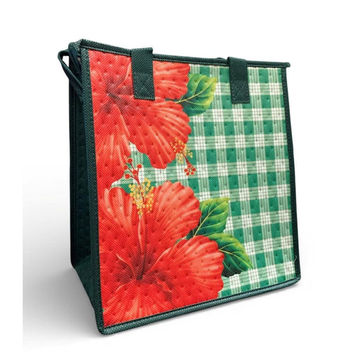 Medium Insulated Cooler Bag, Paniolo Pua Holiday Med Tropical Paper Garden LLC