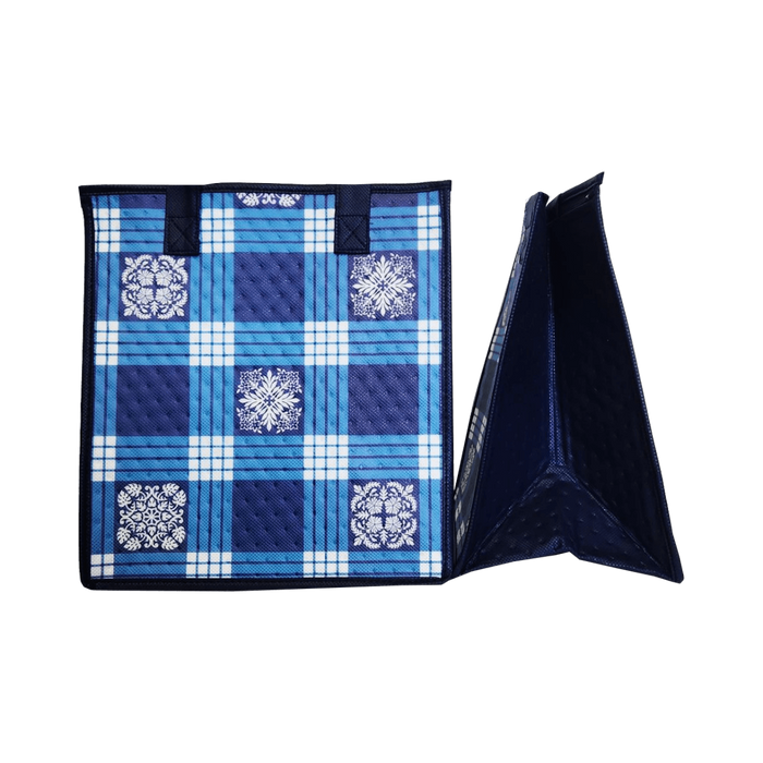 Medium Insulated Cooler Bag, Ranch Blue Tropical Paper Garden LLC