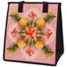 Medium Insulated Cooler Bag, Symmetry Pink Med Tropical Paper Garden LLC