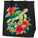 Medium Insulated Cooler Bag, Waterwander Black Tropical Paper Garden LLC