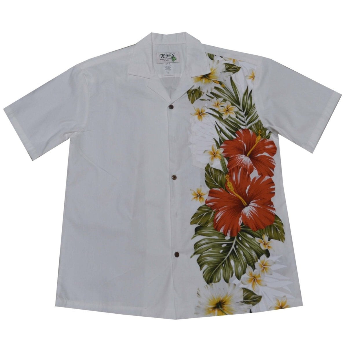 Men's Cotton Hawaiian Shirt, Aloalo Flower
