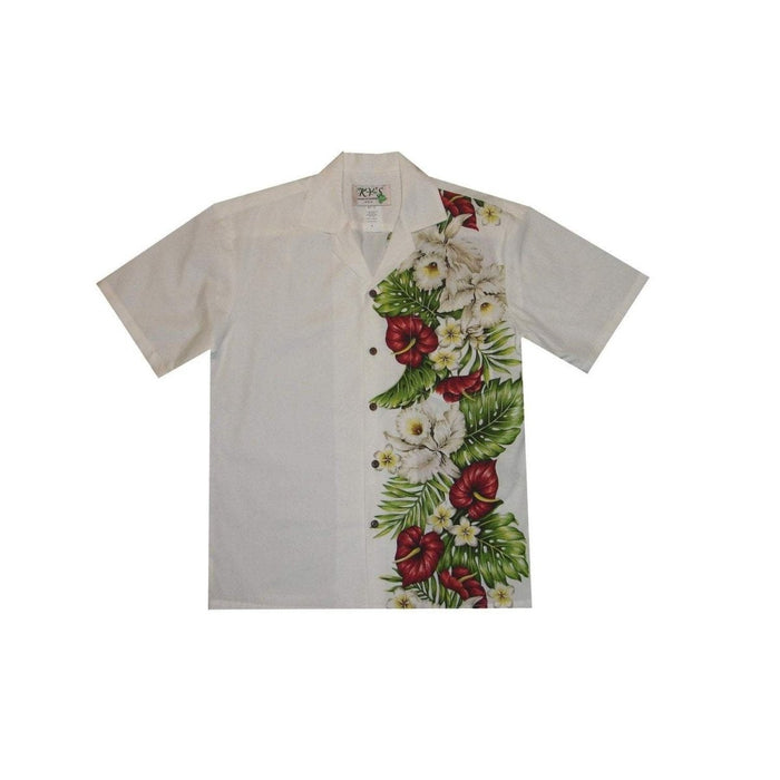 Mens Hawaiian Shirt, Kona Tropical Flower - Aloha Shirt - Mens - Leilanis Attic