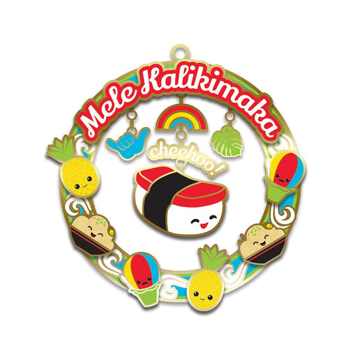 Metal Die-Cut Ornament, Local Grindz Madden