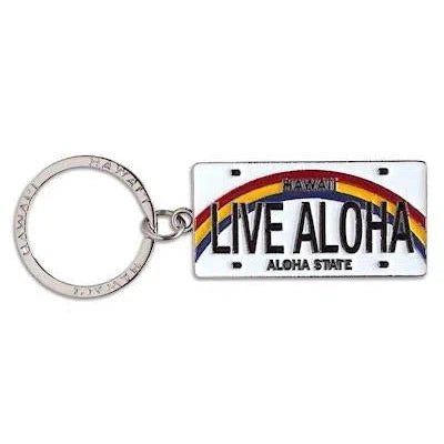Metal License Plate Keychain, various designs - Keychain - Leilanis Attic
