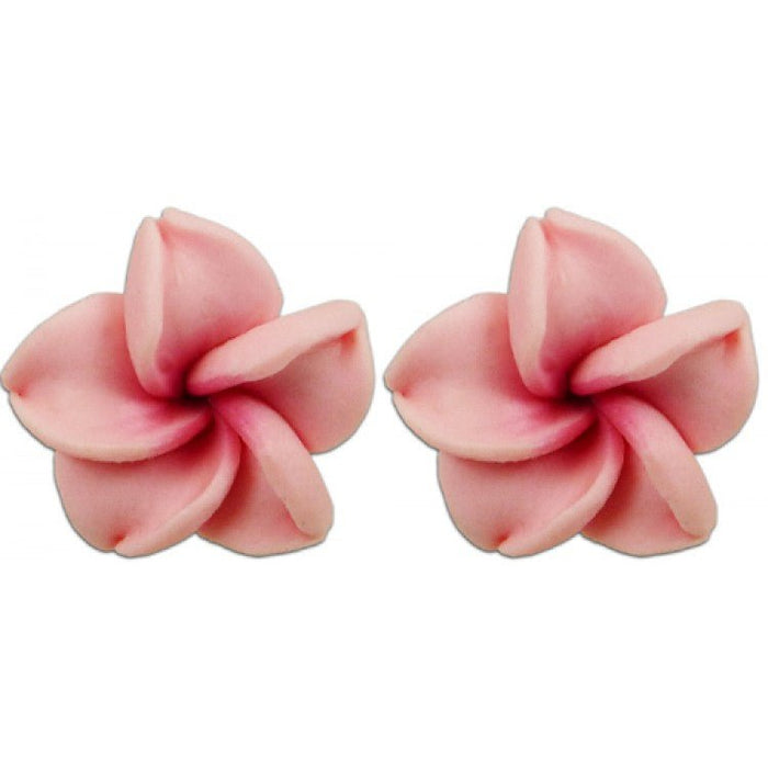 Mini Plumeria Fimo Stud Earrings - Jewelry