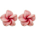 Mini Plumeria Fimo Stud Earrings - Jewelry