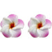 Mini Plumeria Fimo Stud Earrings - Jewelry
