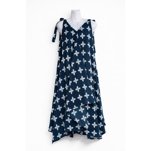 Moani Maxi Dress, Blue Ulu Paradise Isle Creations