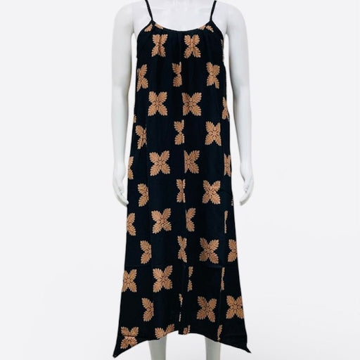 Moani Womens Long Maxi Dress / "Ulu Quilt" Paradise Isle Creations
