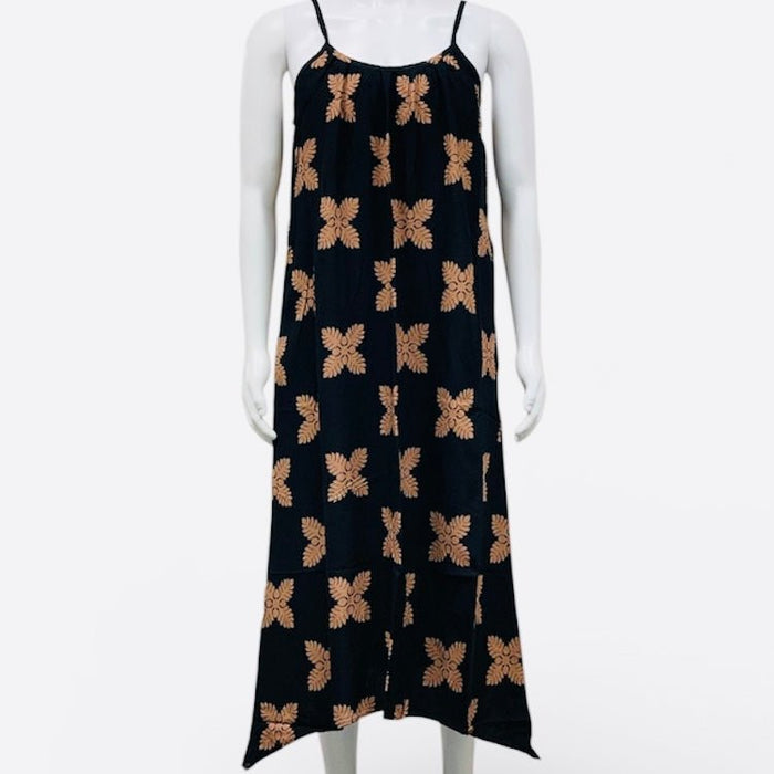 Moani Womens Long Maxi Dress / "Ulu Quilt" Paradise Isle Creations
