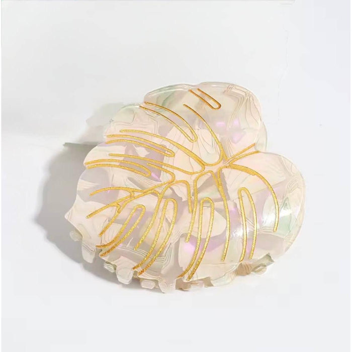 Monstera Gold Claw Clip The Coconut Collective