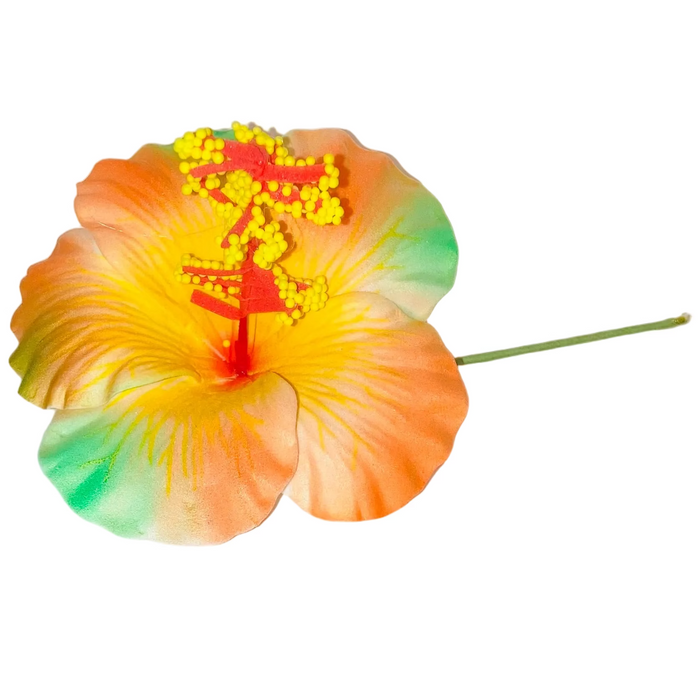 Multicolor Hibiscus Flower Hair Stick, Various Colors DK Hawaiian Collection