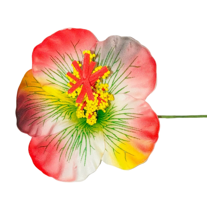 Multicolor Hibiscus Flower Hair Stick, Various Colors DK Hawaiian Collection