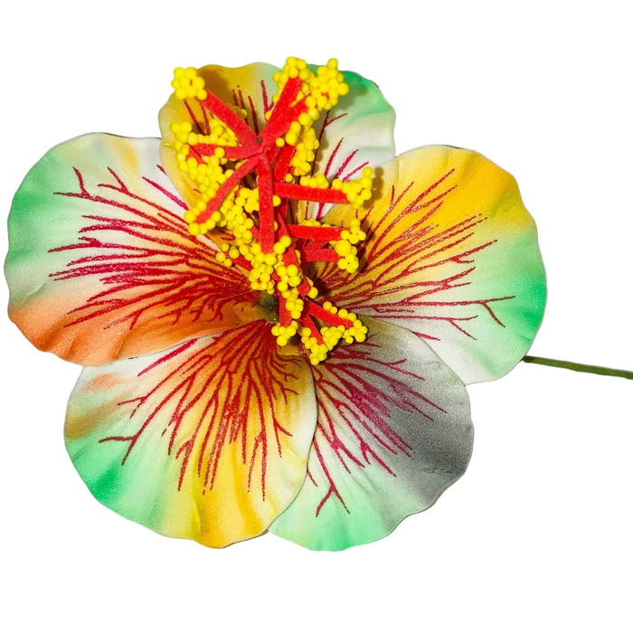 Multicolor Hibiscus Flower Hair Stick, Various Colors DK Hawaiian Collection