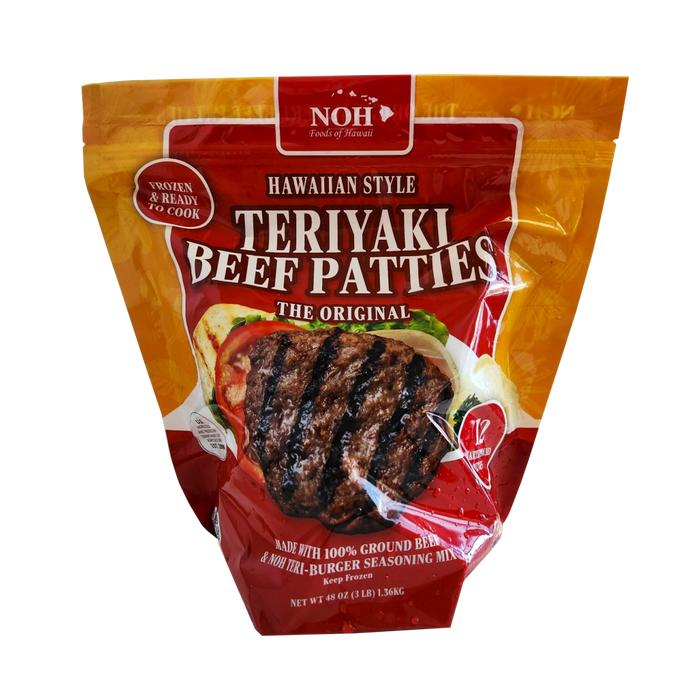 NOH Hawaiian Style Teriyaki Beef Patties 3 lb. Hosoda
