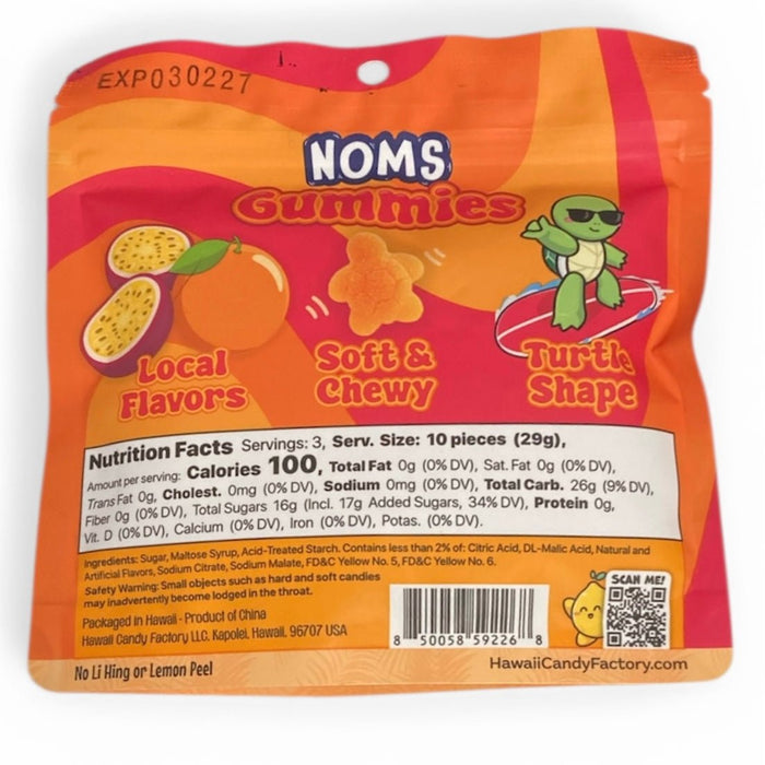 Noms Plain Passion Orange Gummy Turtles 725 Huge Gear LLC