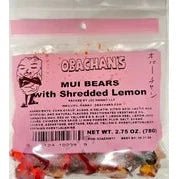 Obachan's - Mui Bears with Shredded Lemon - Candy