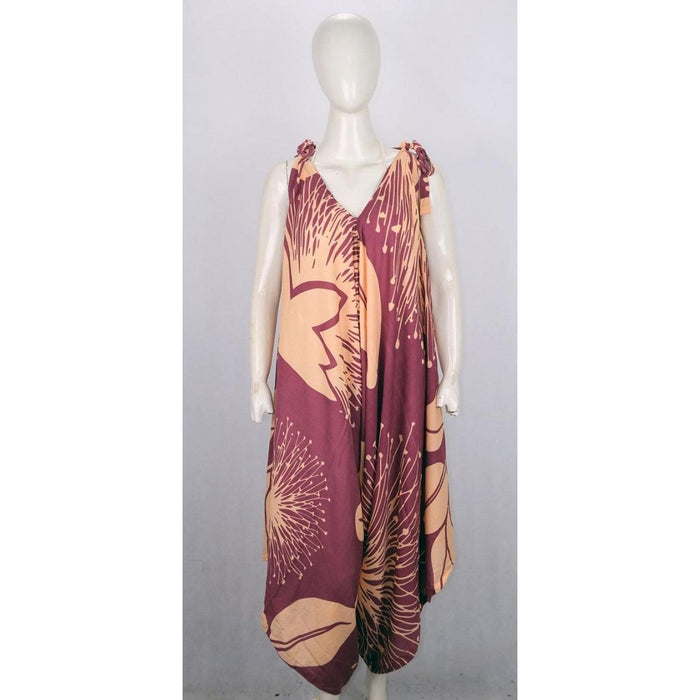 Ohia Maui Romper - Sundried Tomato/Peach Fuzz Casual Movements Inc.