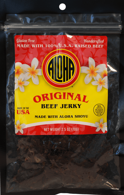 Aloha Shoyu Beef Jerky 2.5oz - Original Aloha Shoyu Company, LTD