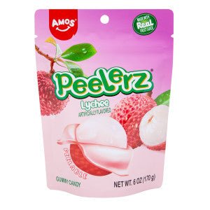 PEELERZ GUMMY LYCHEE 6 OZ BAG Nassau Candy West LLC