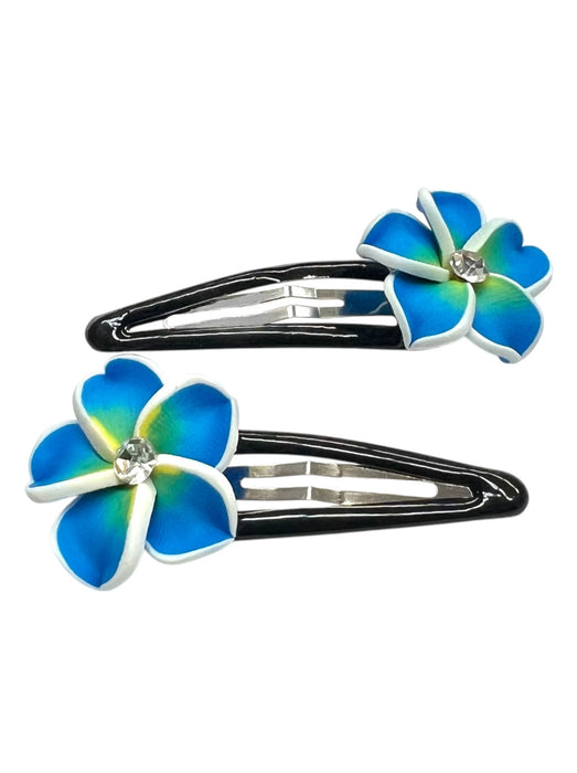 Fimo Flower Hair Clips (Various Colors) DK Hawaiian Collection