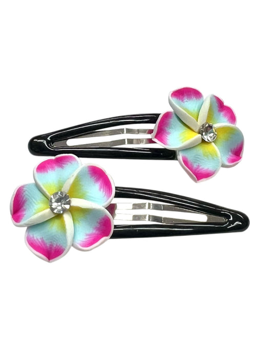 Fimo Flower Hair Clips (Various Colors) DK Hawaiian Collection