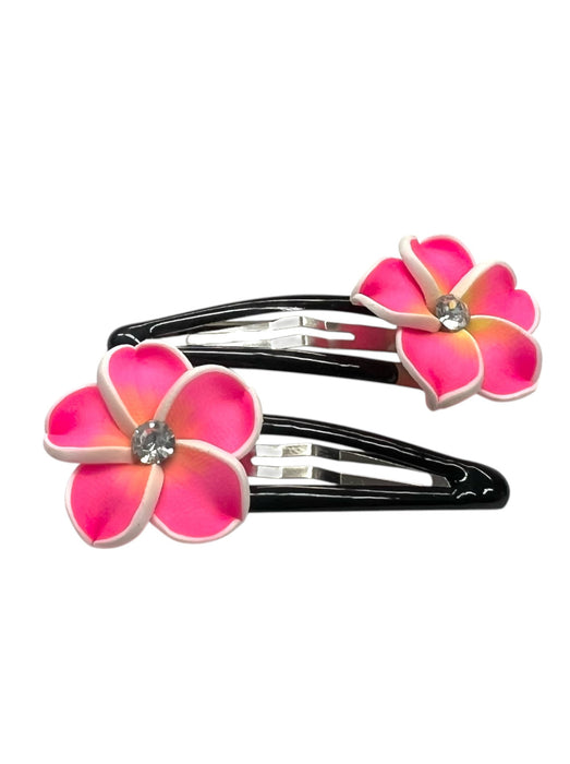 Fimo Flower Hair Clips (Various Colors) DK Hawaiian Collection