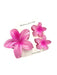 TRIO OF PLUMERIA FLOWER HAIR CLIPS DK Hawaiian Collection