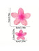 TRIO OF PLUMERIA FLOWER HAIR CLIPS DK Hawaiian Collection