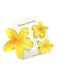 TRIO OF PLUMERIA FLOWER HAIR CLIPS DK Hawaiian Collection