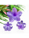 TRIO OF PLUMERIA FLOWER HAIR CLIPS DK Hawaiian Collection