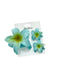 TRIO OF PLUMERIA FLOWER HAIR CLIPS DK Hawaiian Collection
