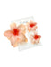 TRIO OF PLUMERIA FLOWER HAIR CLIPS DK Hawaiian Collection