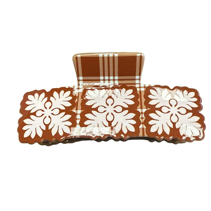 Hawaiian Quilt Hair Claw Leilanis Attic