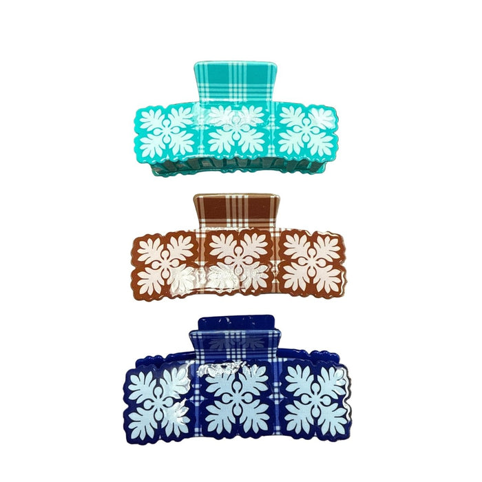 Hawaiian Quilt Hair Claw Leilanis Attic