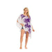 Palm Leaves and Flowers Beach Coverup DK Hawaiian Collection