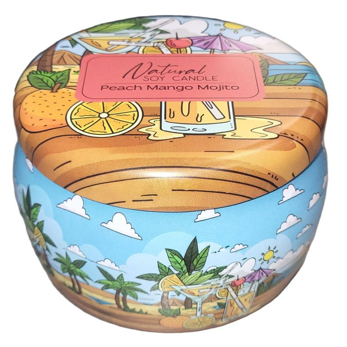 Peach Mango Mojito Candle Bamboo Island Candle Co.