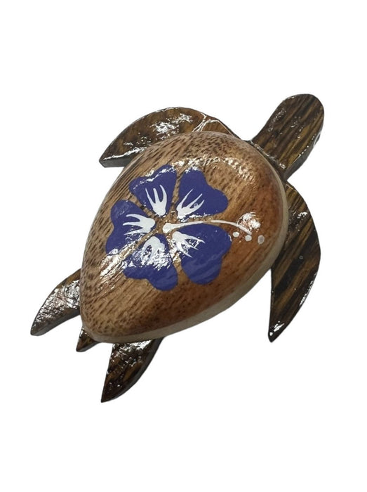 Hibiscus Shell Wooden Honu Magnet DK Hawaiian Collection