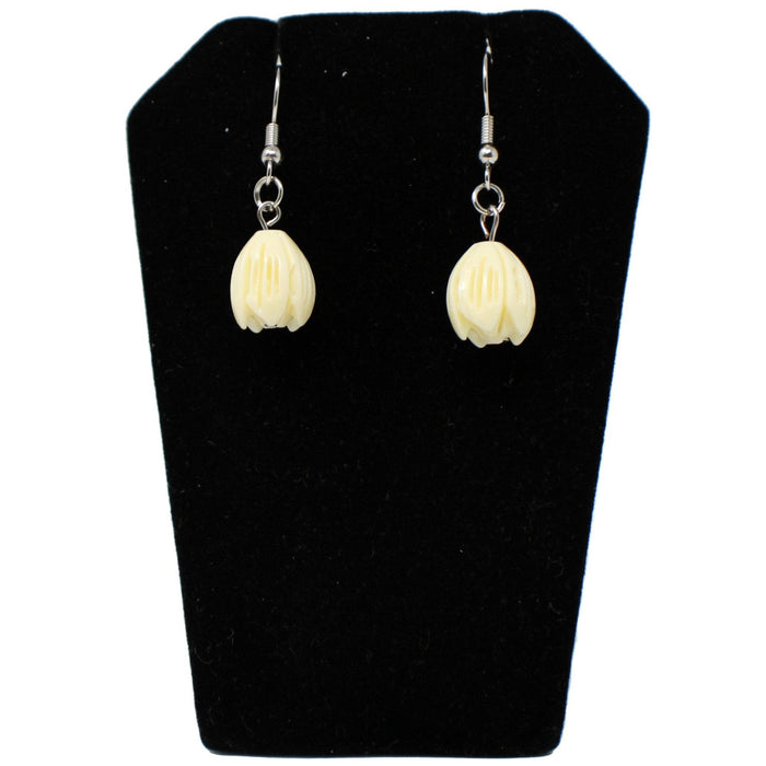 Pikake Flower Drop Earrings, Single Flower - Earrings - Leilanis Attic