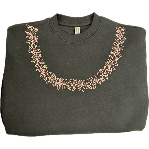 Pink Plumeria Lei Crewneck Tishify