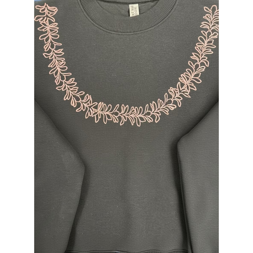 Pink Plumeria Lei Crewneck Tishify