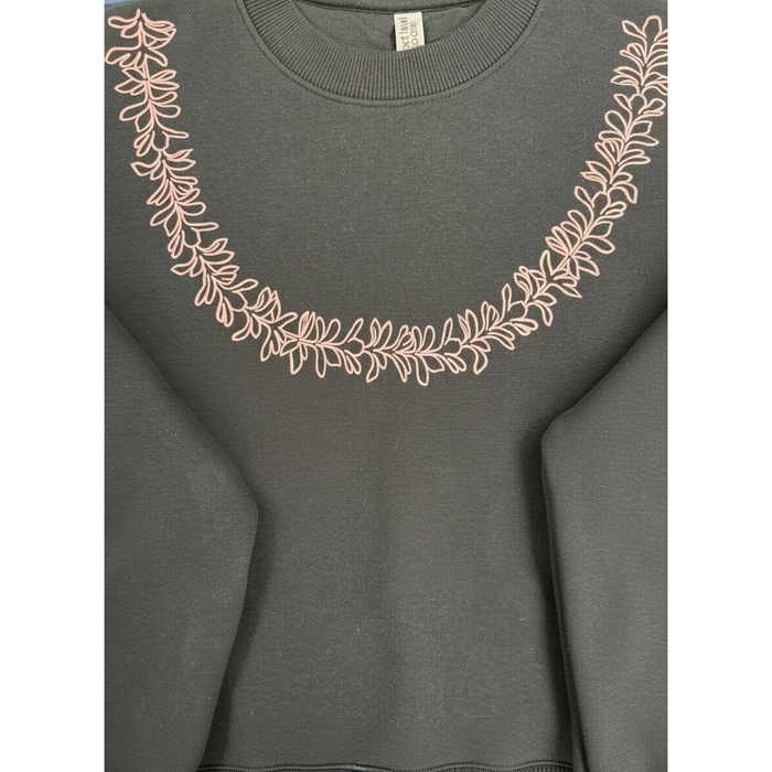 Pink Plumeria Lei Crewneck Tishify