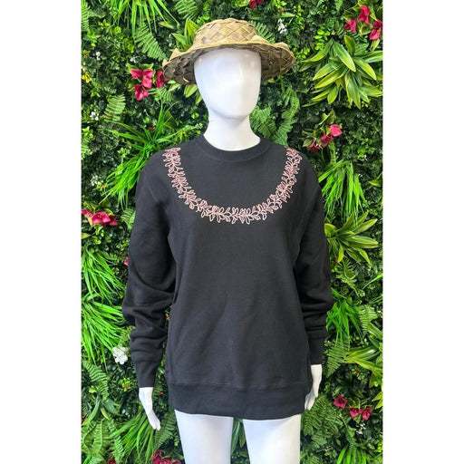 Pink Plumeria Lei Crewneck, XS - 3XL Tishify