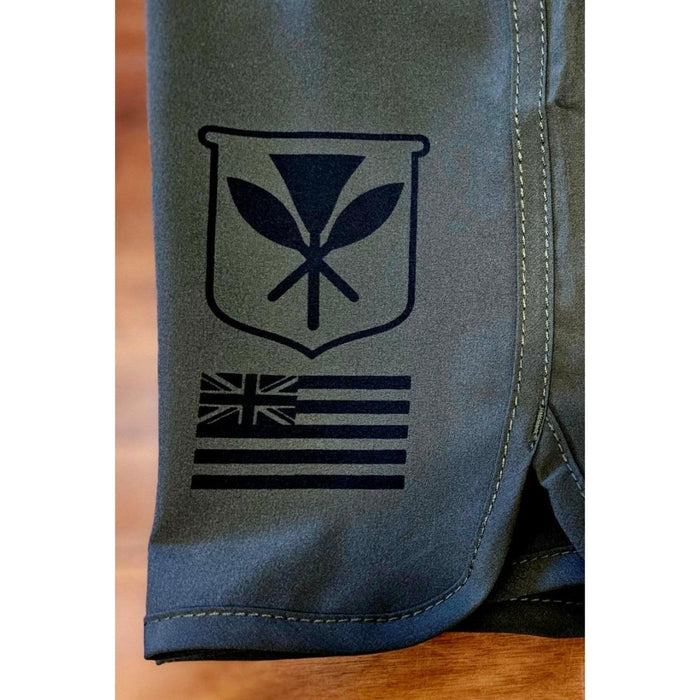 "Piping Oliver/HI Flag" Board Short Men's 4 Way Stretch - Wailoa - Board Shorts - Mens